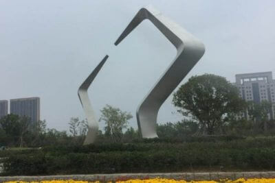 金华湖海塘公园景观不锈钢《时代之窗》雕塑项目
