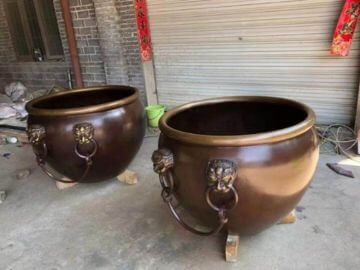 北京故宫铜雕水缸定制