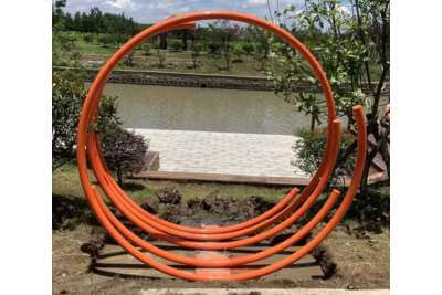 公园游步道景观小品-圆环