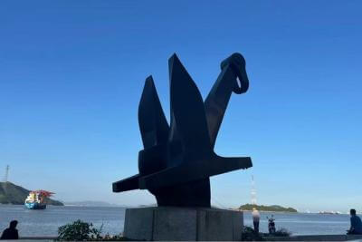 岱山海洋元素不锈钢景观小品《船锚》雕塑