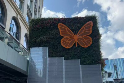 乐清蝴蝶广场绿植蝴蝶雕塑