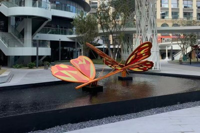 乐清蝴蝶广场蝴蝶水景雕塑